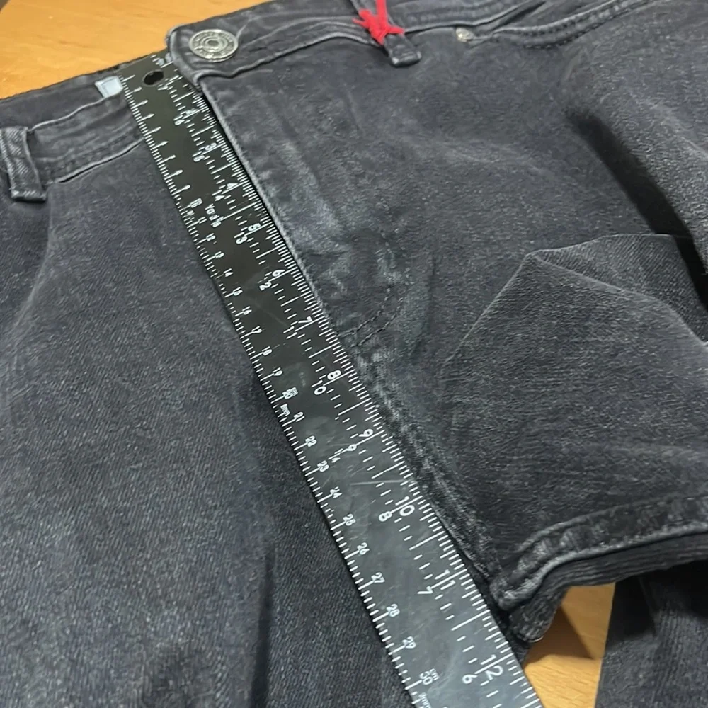 NEW Gio Bardolini Esteban 38‎ x 32 Black Distressed Denim Jeans